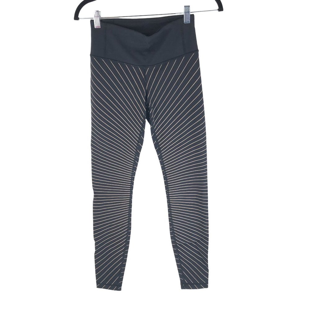 Lululemon Womens Speed Wunder Tight Reflective 28" Black Soft Sand Reflective 4